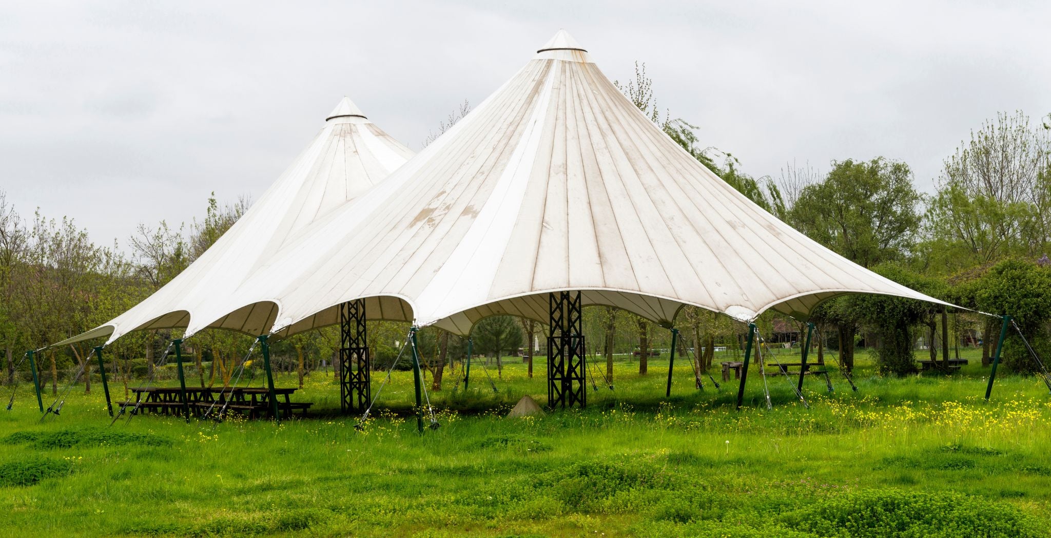 pop-up canopy with awning