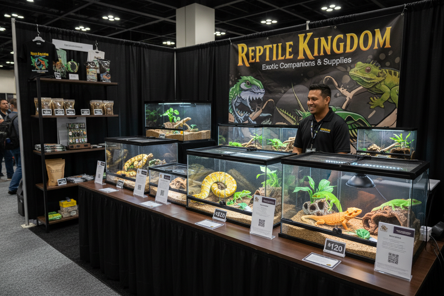 Best Booth Setup for Reptile Expos That Attracts More Visitors