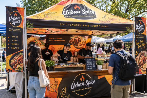 Branded Canopy Tents for Food Business: Stand Out & Sell More