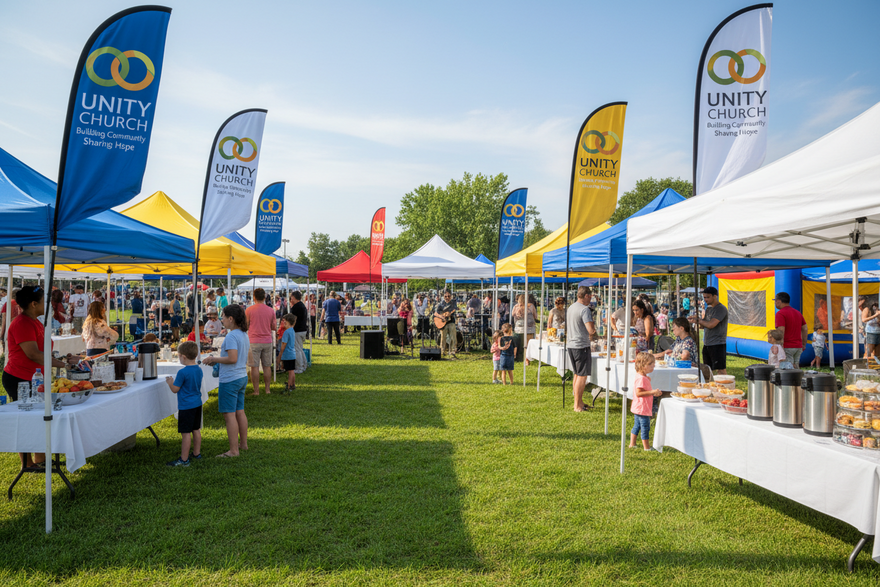 Church Event Canopy Tents for Outdoor Worship