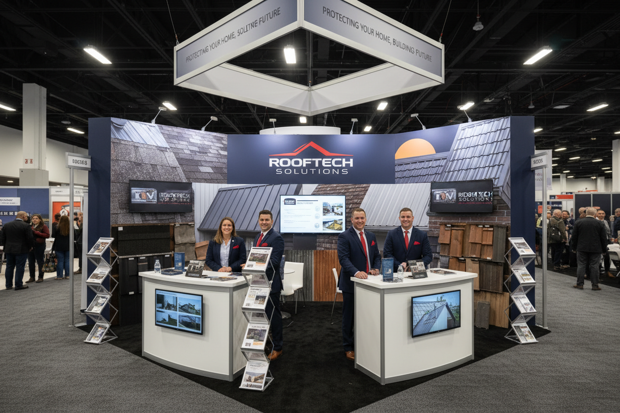 Roofing Trade Show Booth Ideas That Attract More Leads