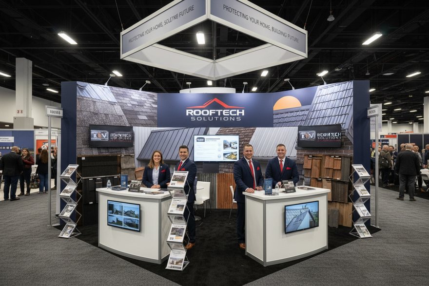 Roofing Trade Show Booth Ideas That Attract More Leads